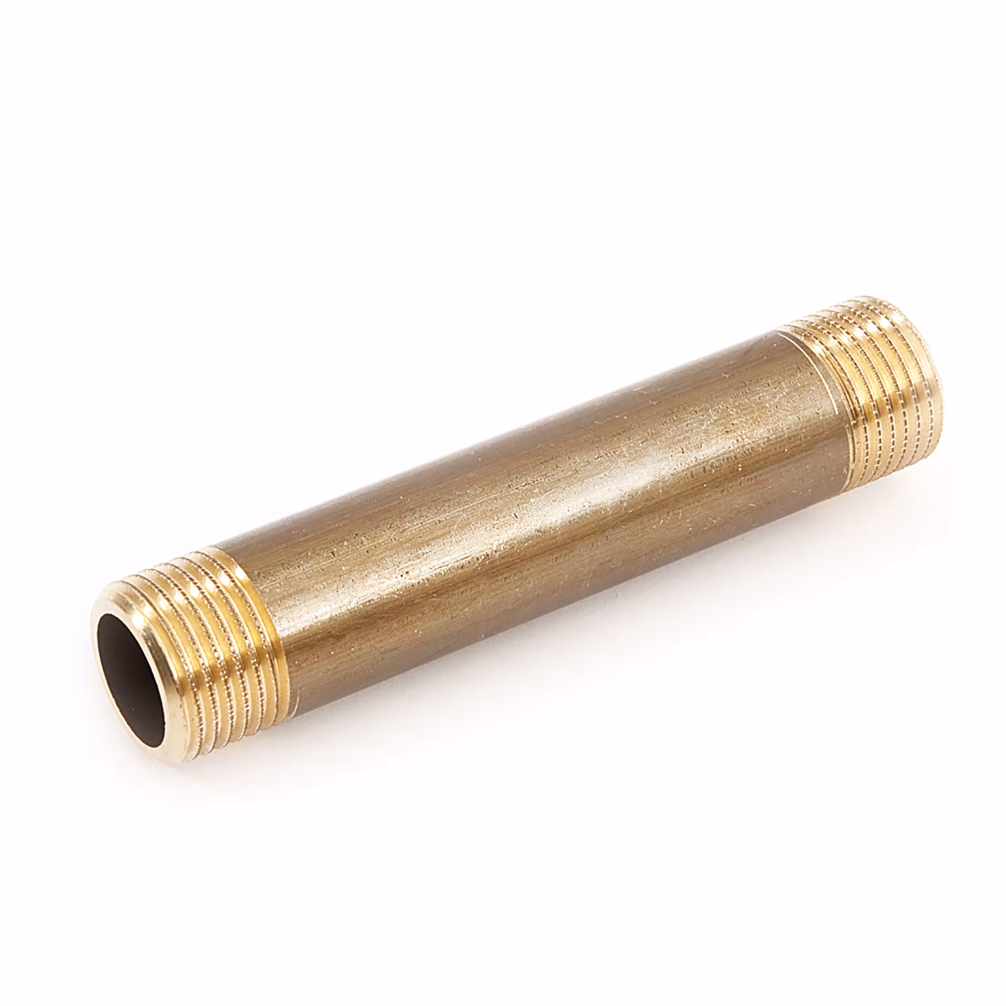 Nipplo lungo in ottone, raccordi filettati in ottone