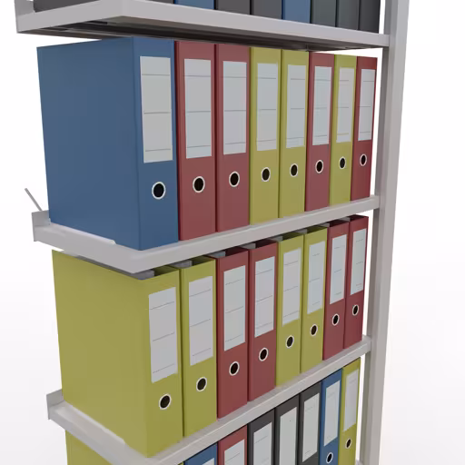 Figura n. 10 dell'articolo scaffali componibili, scaffali per ufficio, sistema a innesto MULTIplus85, 2300 x 750 x 300 mm, 7 ripiani, grigio chiaro del gruppo di prodotti scaffali per ufficio della marca Schulte Lagertechnik