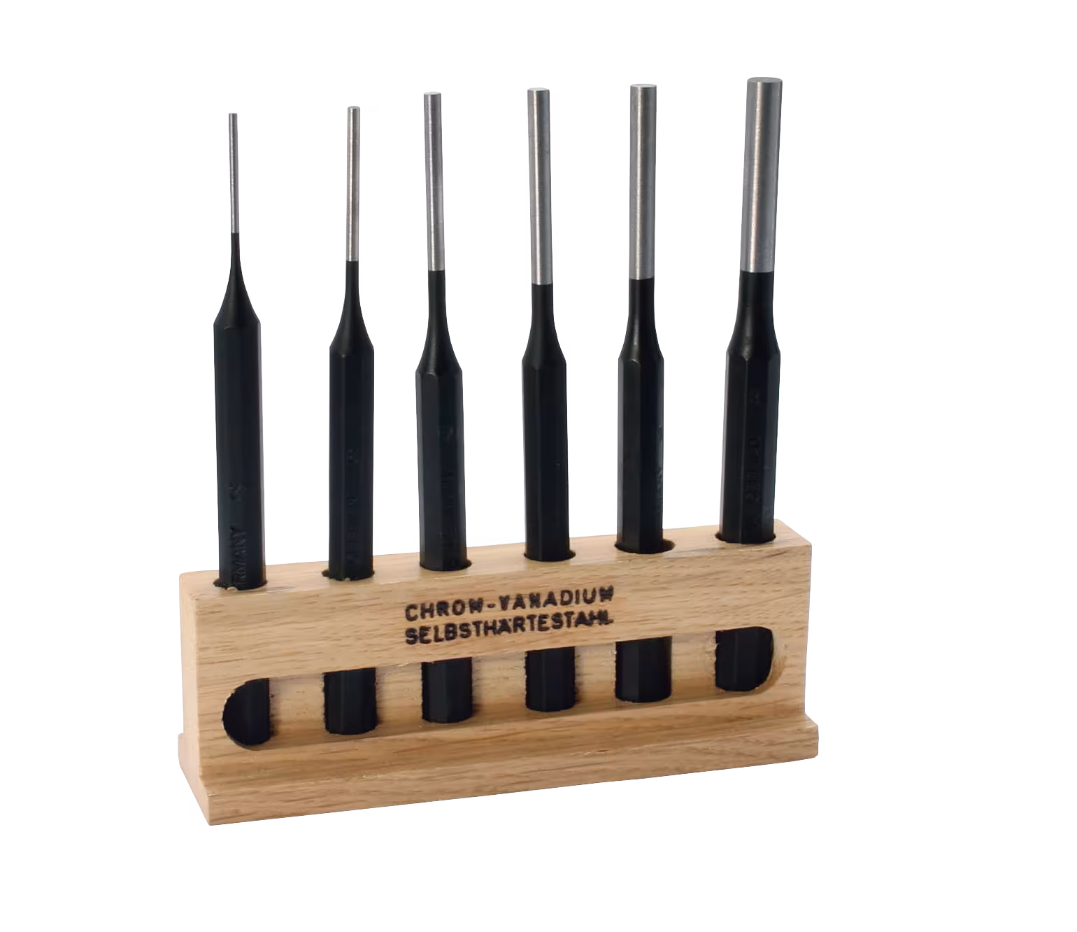 Set cacciaspine in supporto di legno, 6 pezzi, ELORA-271S della categoria utensili a percussione con articolo n. 0271500606000