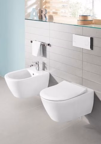 VILLEROY &amp; BOCH WC à cuvette profonde sans bord Subway 2.0 5614R0 370x560mm Ovale Blanc Alpin