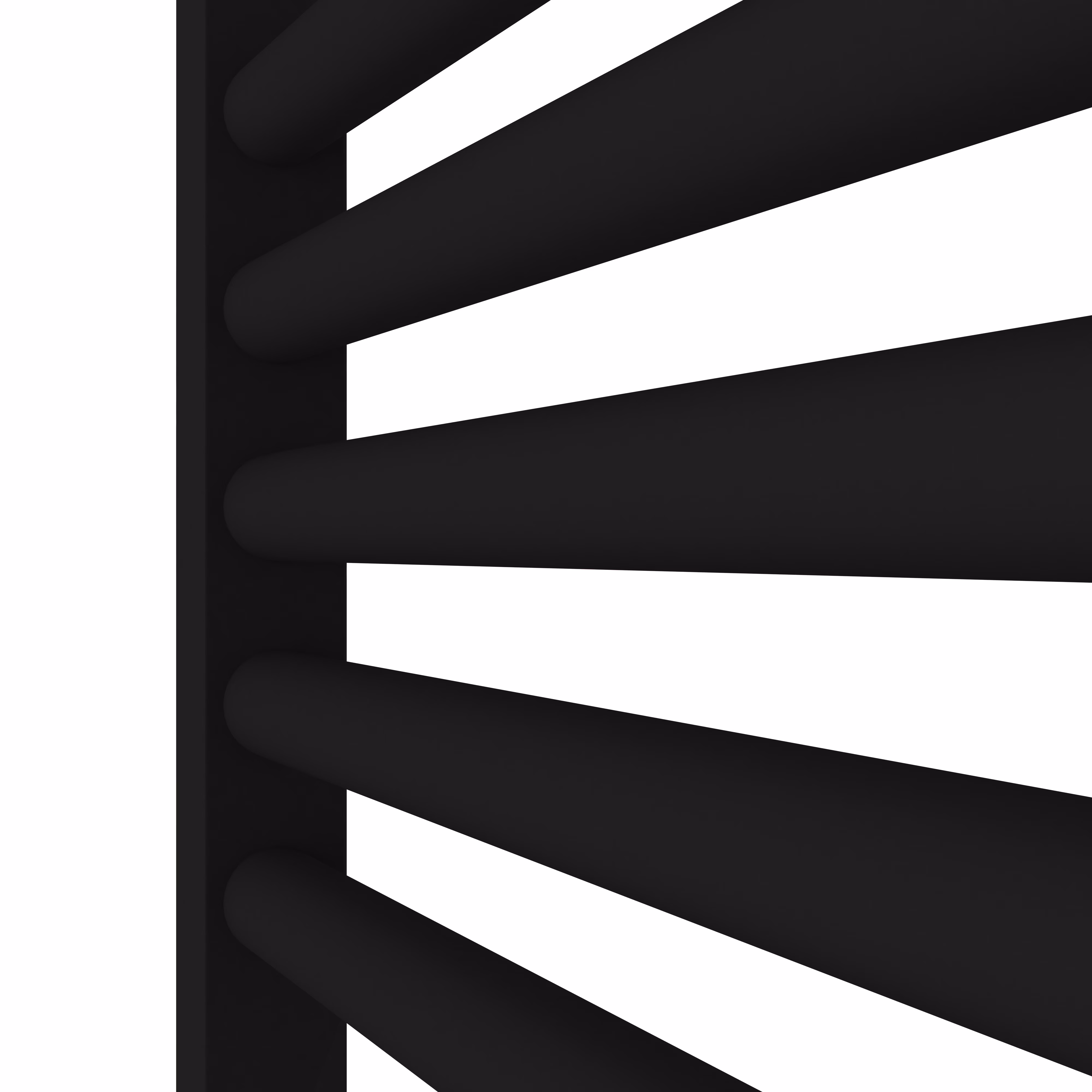 Radiateur de salle de bains MERT Comfort M, noir droit, 500x1200mm