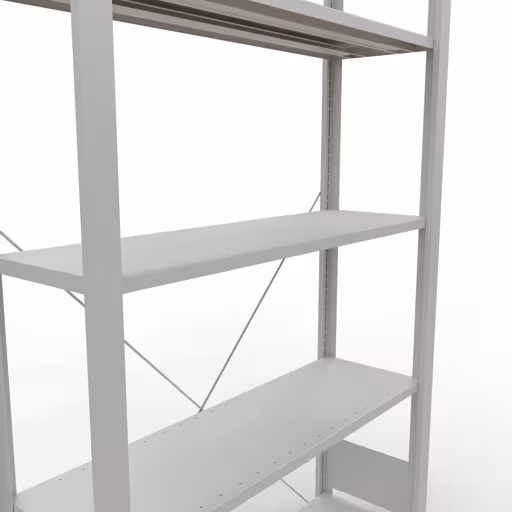 Figura n. 12 dell'articolo scaffale base, scaffale per ufficio, sistema a innesto MULTIplus85, 1800 x 1000 x 300 mm, 5 ripiani, , , grigio chiaro del gruppo di prodotti scaffali per ufficio della marca Schulte Lagertechnik