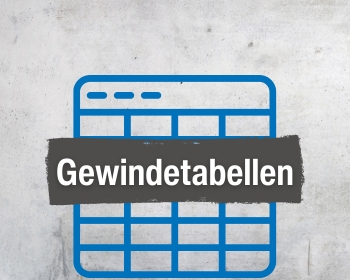 Die qpool24 Gewindetabelle - für konische & zylindrische Rohrweiten