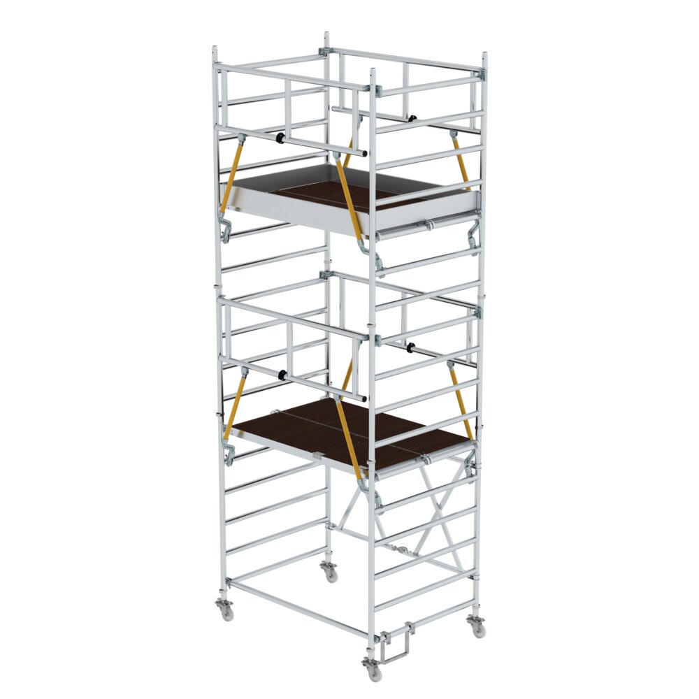 Impalcatura pieghevole Munk SG 1,35 x 1,80 m, altezza piattaforma 4,04 m, di Günzburger Steigtechnik Ponteggio pieghevole Munk SG 0,75 x 1,80 m della categoria ponteggi pieghevoli con codice articolo 115234