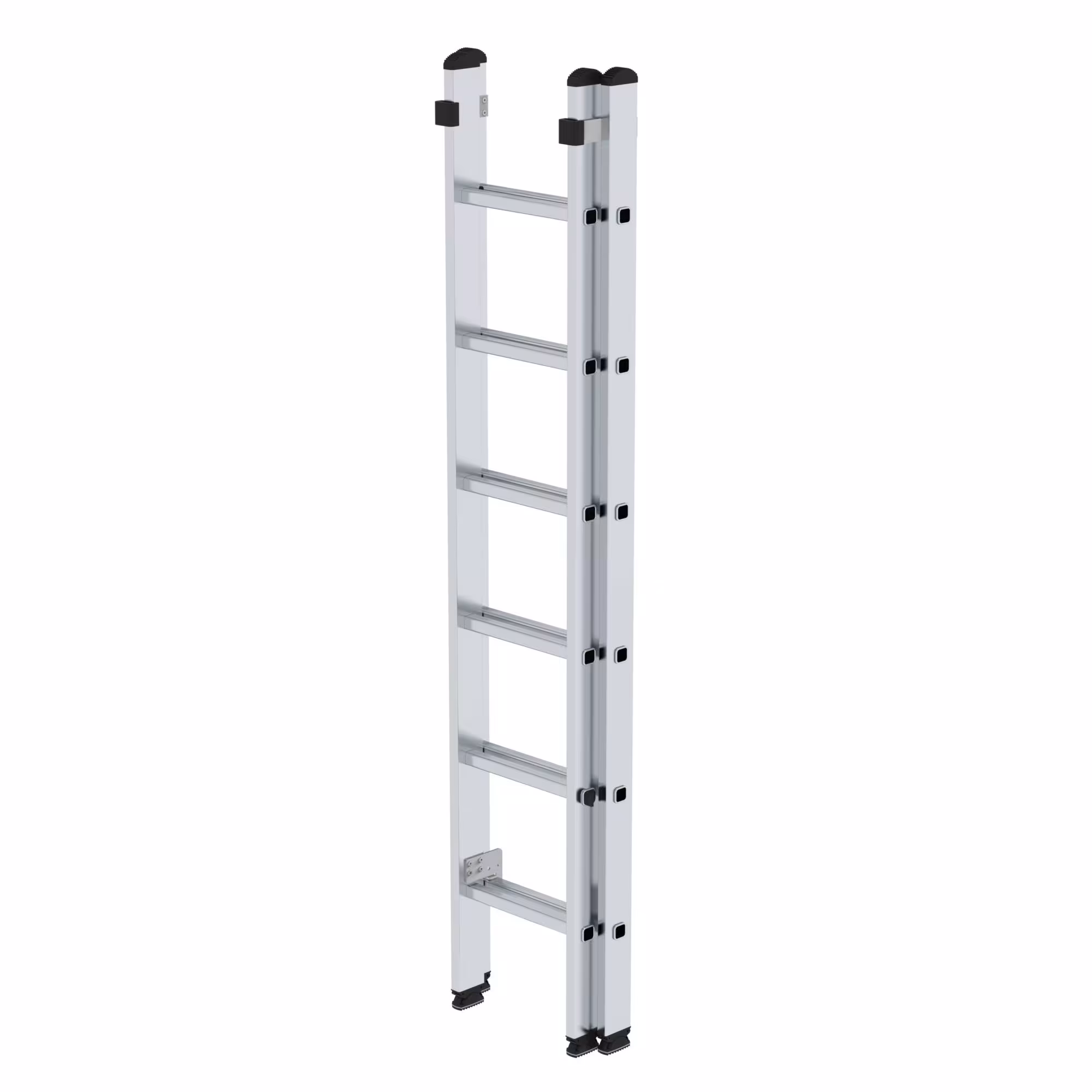 Scala allungabile a pioli in 2 parti senza traversa 2x6 pioli di Munk con articolo n. 020206