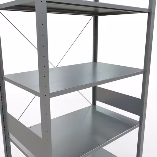 Figura n. 14 dell'articolo scaffale base, scaffale, sistema a innesto MULTIplus85, 3000 x 1000 x 600 mm (AxLxP), 7 ripiani, traversa, zincato del gruppo di prodotti sistema a innesto della marca Schulte Lagertechnik