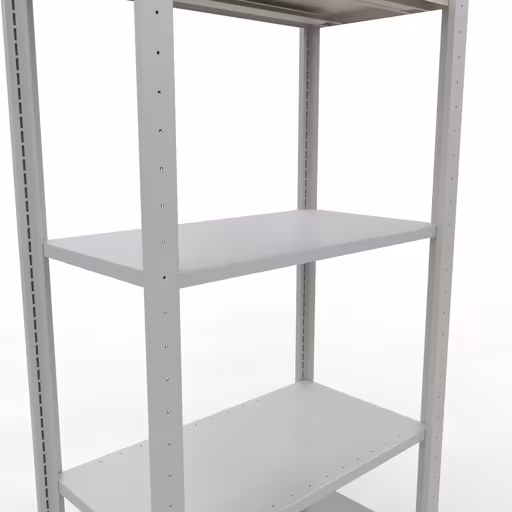 Étagère de base, étagère, système enfichable MULTIplus150, 2000 x 750 x 400 mm, 5 étagères, RAL 7035 gris clair de Schulte Lagertechnik de la catégorie système enfichable