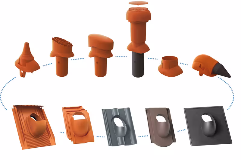 Venduct Ausführung Farbe: Schwarz (Klöber Standardfarbe) mit der GTIN 4027822039830 Venduct Grundplatte DN 110 zum Anschluss an Schiefer/Dachschindelnschwarz von Klöber mit der Artikelnr. KE0254-0450