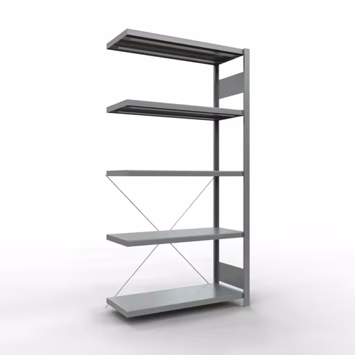 Immagine del prodotto n. 12 dell'articolo scaffale aggiuntivo, scaffale a scaffale, sistema a innesto MULTIplus250, 2000 x 1000 x 400 mm (AxLxP), 5 ripiani, traversa, zincato dalla gamma di prodotti del sistema a innesto della marca Schulte Lagertechnik