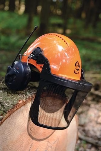 Detailbild 4005506 Combinazione per lavoratori forestali G3000M arancione Materiale stabilizzato ai raggi UV EN 397 EN 352-3