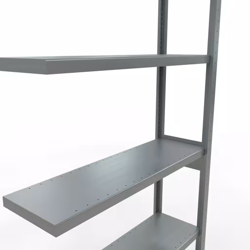 Rayonnage supplémentaire, étagère, système enfichable MULTIplus250, 2500 x 1000 x 300 mm, 6 étagères, barres longitudinales, galvanisé avec GTIN 4004514282378 , Système de rayonnage à étagères MULTIplus250, 2500 x 1000 x 300 mm, 6 étagères, galvanisé de Schulte Lagertechnik avec la référence réf. 12936-LR