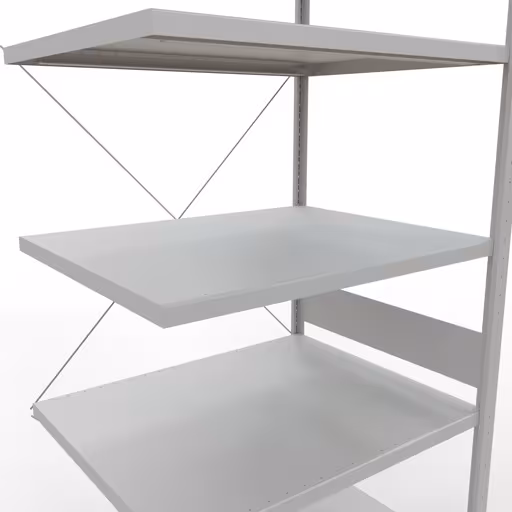 Image du produit n° 15 de l'article étagère complémentaire, système enfichable MULTIplus250, 3000 x 1000 x 800 mm, 7 étagères, RAL 7035 gris clair de la gamme de produits système enfichable de la marque Schulte Lagertechnik