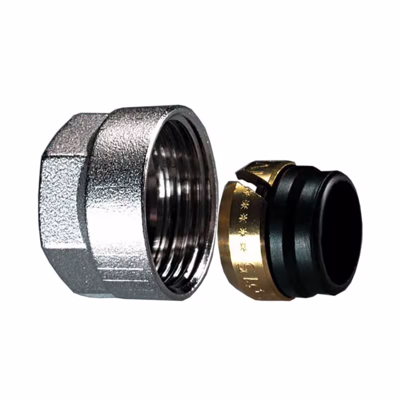 Ivar 3/4" Eurocone - raccord à vis pour tuyaux en cuivre et en acier doux, montage et raccordements de radiateurs, réf. 500025