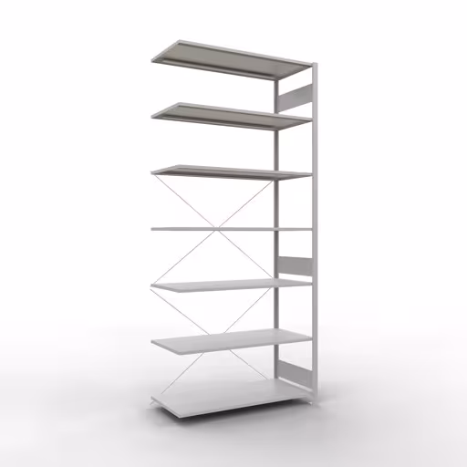 Image du produit n° 14 de l'article Étagère supplémentaire pour système enfichable 3000x1300x600 mm, type 150 kg, gris clair de la gamme de produits pour système enfichable de Schulte Lagertechnik