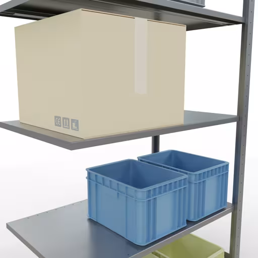 Rayonnage supplémentaire, étagère, système enfichable MULTIplus85, 2000 x 1000 x 600 mm, 5 étagères, galvanisé de Schulte Lagertechnik de la catégorie des systèmes enfichables