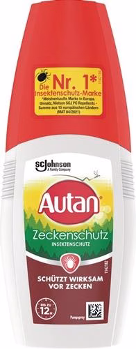 AUTAN Spray repellente per zecche da 100 ml con erogatore a pompa SC JOHNSON PROFESSIONAL, appartenente alla categoria repellenti per animali, con codice articolo 8002419322