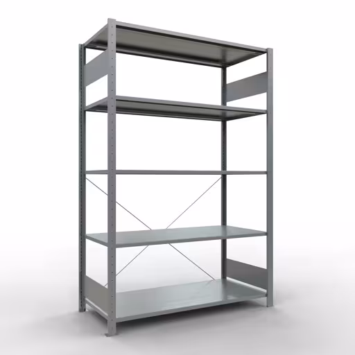 Étagère de base système enfichable 2000x1300x600 mm, type 150 kg, galvanisée de Schulte Lagertechnik avec la référence réf. 12760-130