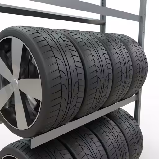 Immagine del prodotto n. 13 dell'articolo Scaffale aggiuntivo, portaruote/pneumatici, 2000 x 1150 x 400 mm (AxLxP), zincato, 3 livelli di stoccaggio con carico dello scomparto di 150 kg per livello Figura n. 13 dell'articolo scaffale aggiuntivo, portaruote/pneumatico, 2000 x 1150 x 400 mm (AxLxP), zincato, 3 livelli di stoccaggio con carico del ripiano di 150 kg per livello dal gruppo di prodotti dei ripiani della marca Schulte Lagertechnik