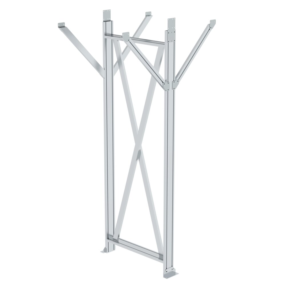 Élément de support Munk pour système de passerelle modulaire, hauteur de plate-forme 1250-2499 mm, de Günzburger Steigtechnik Élément de support Munk pour système de passerelle modulaire de la catégorie passerelles, systèmes de dégivrage, garde-corps de système, référence 632201