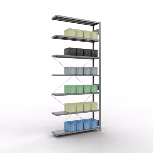Étagère supplémentaire pour système enfichable 3000x1300x300 mm, type 250 kg, galvanisée de la marque Schulte Lagertechnik de la gamme de produits pour système enfichable