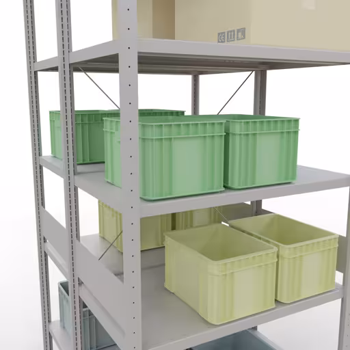 Image du produit n° 12 de l'article étagère de base, système enfichable pour étagères MULTIplus250, 3000 x 1000 x (2x600) mm, 2x7 étagères, RAL 7035 gris clair de la gamme d'étagères pour étagères de la marque Schulte Lagertechnik