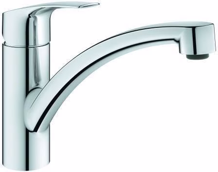 Miscelatore monocomando da cucina GROHE Eurosmart 33281 con bocca piatta, cromato, del marchio Grohe Miscelatore monocomando da cucina GROHE Eurosmart 33281 con bocca piatta, cromato, della categoria rubinetteria da cucina, codice articolo 6000695767