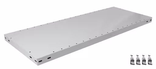 Ripiano aggiuntivo MULTIplus330 1000 x 800, RAL 7035 grigio chiaro, inclusi 4 supporti per ripiani della marca Schulte Lagertechnik della gamma di prodotti del sistema a innesto