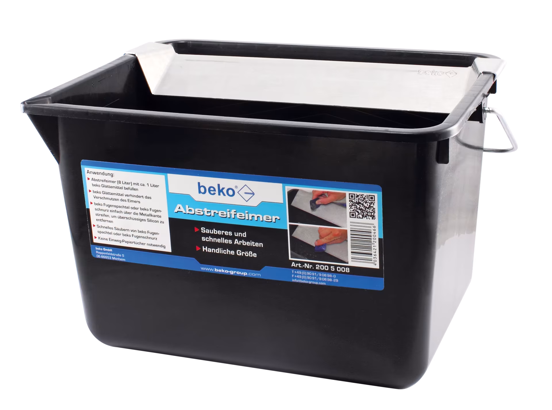 Seau grattoir Beko 8 l Seau d'essuie-glace 8 l de la catégorie des produits d'entretien pour véhicules avec réf. 200 5 008