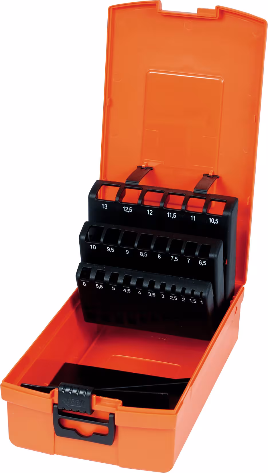 Cassette e caricatori vuoti per punte elicoidali DIN 338, trapano, articolo n. 670251