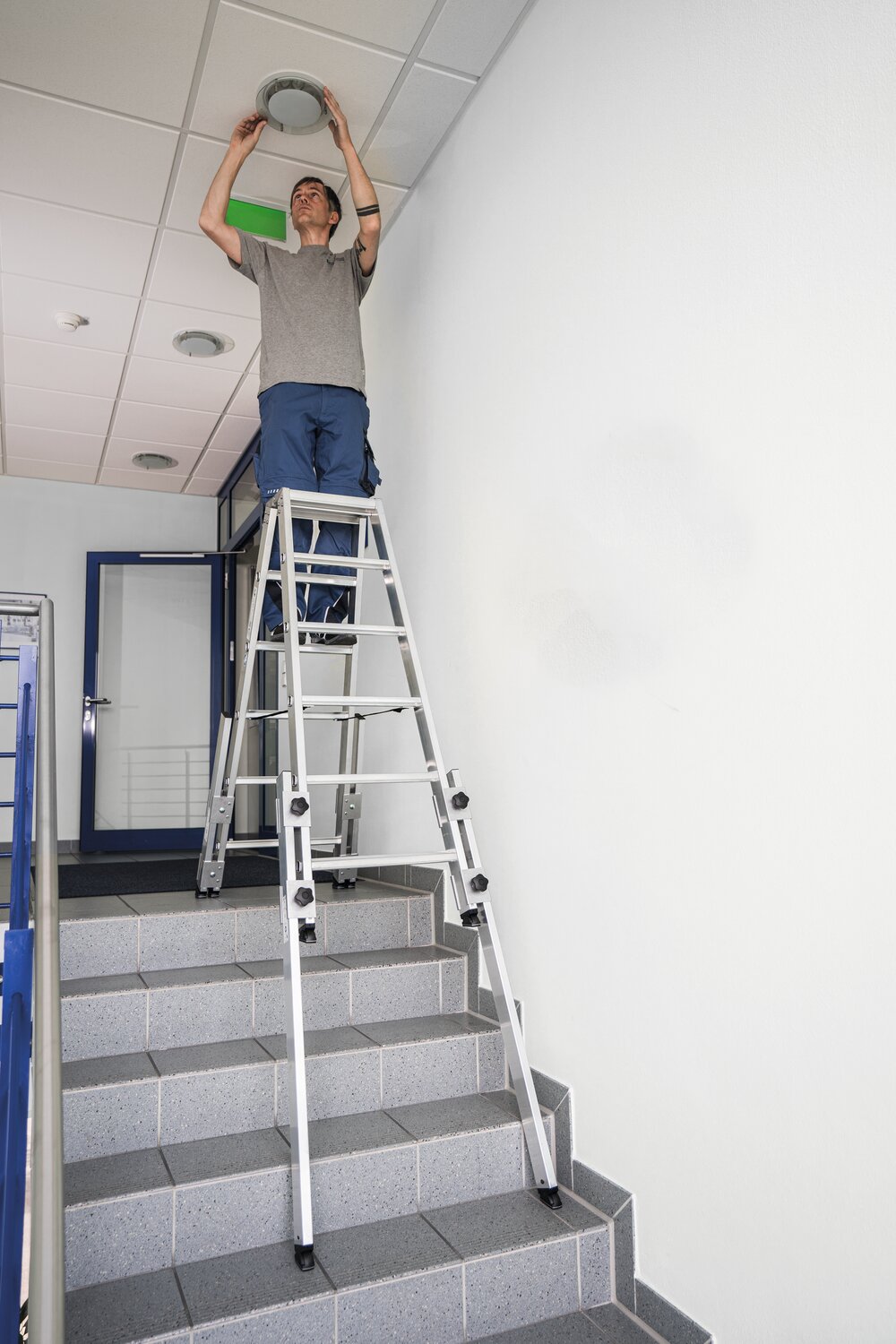 Escabeau à marches Munk 2x5 marches