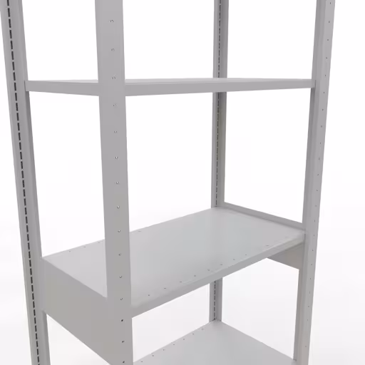 Image supplémentaire de l'article Étagère de base, étagère, système enfichable MULTIplus150, 2500 x 750 x 400 mm, 6 étagères, gris clair RAL 7035 à partir de l'étagère de base
