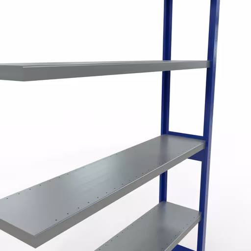 Figura n. 14 dell'articolo scaffale aggiuntivo, scaffale a scaffale, sistema a innesto MULTIplus250, 2500 x 1300 x 300 mm, 6 ripiani, RAL 5010 blu genziana/zincato del gruppo di prodotti sistema a innesto della marca Schulte Lagertechnik