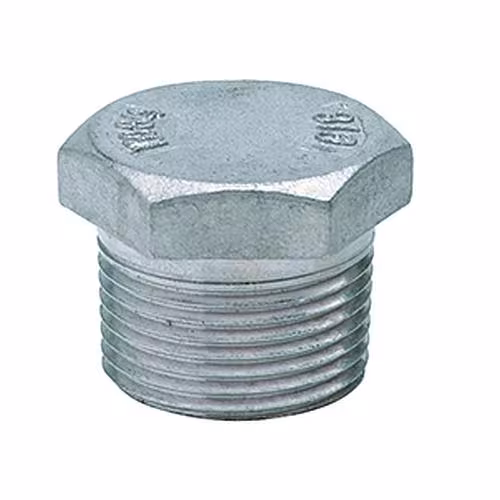 Tappo Atusa in acciaio inossidabile n. 290 (AISI 316) / PN16, raccordi filettati in acciaio inossidabile, articolo n. I290L003