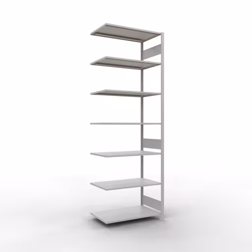 Image du produit n° 13 de l'article étagère complémentaire, étagère, système enfichable MULTIplus150, 3000 x 1000 x 600 mm, 7 étagères, RAL 7035 gris clair de la gamme de produits du système enfichable de Schulte Lagertechnik