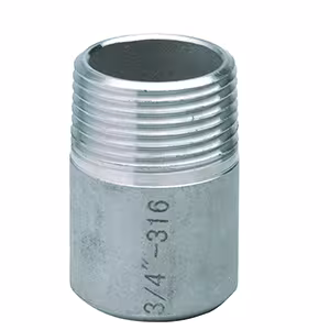 Nipplo a saldare in acciaio inossidabile Atusa n. 600 (AISI 316) del marchio Atusa della categoria raccordi filettati in acciaio inossidabile