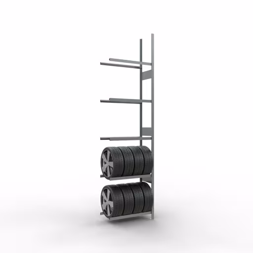 Figure n° 7 de l'article Rayonnage supplémentaire, rayonnage pour roues/pneus, 3500 x 900 x 400 mm, galvanisé, 5 niveaux de stockage du groupe de produits Rayonnages à étagères de Schulte Lagertechnik