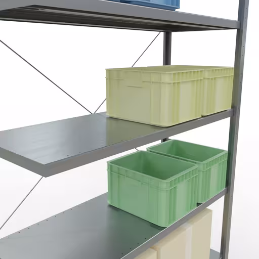 Image du produit n° 14 de l'article étagère complémentaire système enfichable 3000x1300x500 mm, type 250 kg, galvanisée Figure n° 14 de l'article étagère supplémentaire pour système enfichable 3000x1300x500 mm, type 250 kg, galvanisée du groupe de produits système enfichable de la marque Schulte Lagertechnik