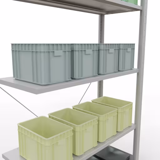 Immagine del prodotto n. 15 dell'articolo Scaffali aggiuntivi, scaffale, sistema a innesto MULTIplus85, 2000 x 1000 x 400 mm (AxLxP), 5 ripiani, traversa, RAL 7035 grigio chiaro Figura n. 15 dell'articolo scaffale aggiuntivo, scaffale, sistema a innesto MULTIplus85, 2000 x 1000 x 400 mm (AxLxP), 5 ripiani, traversa, RAL 7035 grigio chiaro del gruppo di prodotti sistema a innesto della marca Schulte Lagertechnik