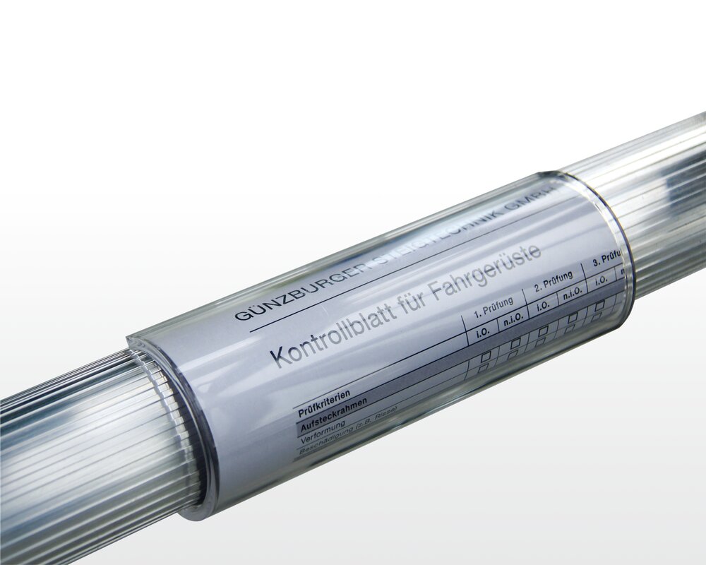 Vassoio con clip Munk per tubi tondi ø 50 mm della Günzburger Steigtechnik Vassoio a clip Munk per tubi rotondi della categoria accessori e ricambi per attrezzature di accesso, numero articolo 019081