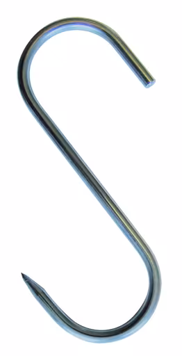 Ganci a S per scaffali alimentari, H = 122 mm, in acciaio inox della marca Schulte Lagertechnik della gamma Scaffali