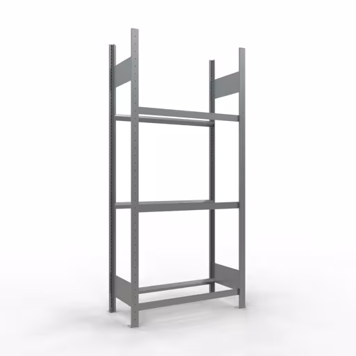 Rayonnage de base, rayonnage à roues/pneus, 2000 x 900 x 400 mm (HxLxP), galvanisé, 3 niveaux de stockage avec une charge de compartiment de 150 kg par niveau de Schulte Lagertechnik Étagère de base, étagère pour roues/pneus, 2000 x 900 x 400 mm (HxLxP), galvanisée, 3 niveaux de rangement avec 150 kg de charge de compartiment par niveau, stockage de pièces automobiles, réf. 13820