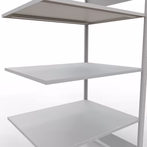 Anbauregal, Fachbodenregal Stecksystem MULTIplus150, 2000 x 1000 x 800 mm (HxBxT), 5 Fachböden, Längenriegel, RAL 7035 lichtgrau aus der Kategorie Anbauregal mit der GTIN 4004514293558 Anbauregal, Fachbodenregal Stecksystem MULTIplus150, 2000 x 1000 x 800 mm (HxBxT), 5 Fachböden, Längenriegel, RAL 7035 lichtgrau von der Marke Schulte Lagertechnik aus der Produktreihe Stecksystem