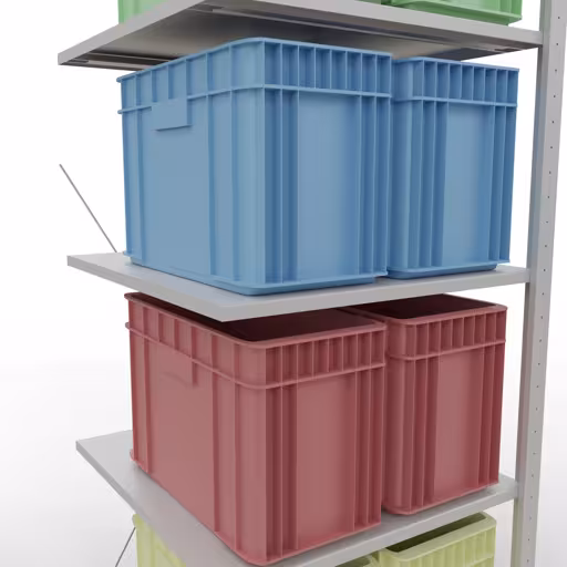 Une autre vue de l'article Étagère supplémentaire, étagère, système enfichable MULTIplus150, 2000 x 750 x 800 mm (HxLxP), 5 étagères, traverse, RAL 7035 gris clair Une autre vue de l'article Étagère rapportée, étagère, système enfichable MULTIplus150, 2000 x 750 x 800 mm, 5 étagères, gris clair RAL 7035 de la catégorie système enfichable