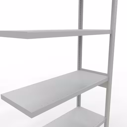 Rayonnage supplémentaire, étagère, système enfichable MULTIplus330, 2500 x 1000 x 400 mm, 6 étagères, gris clair RAL 7035 de Schulte Lagertechnik de la catégorie des systèmes enfichables