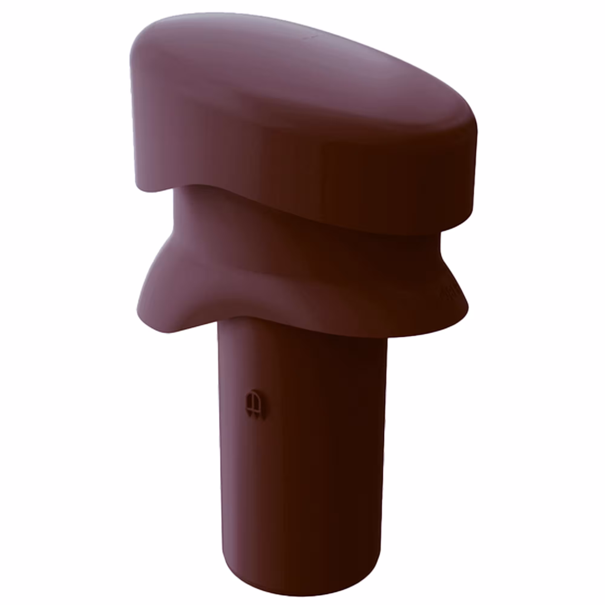 Tuyau de ventilation Vendut court DN 110 marron foncé, avec protection contre la pluie de Klöber Tuyau d'aération Vendut court DN 110, passages de toit raides, réf. KE8026-3-0200