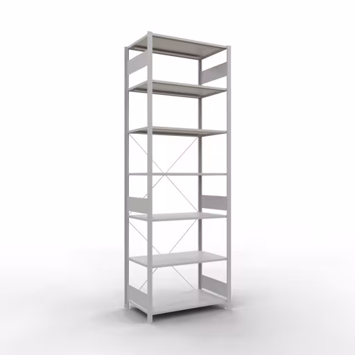 Figure n° 15 de l'article étagère de base, système d'étagères enfichables MULTIplus150, 3000 x 1000 x 600 mm, 7 étagères, RAL 7035 gris clair du groupe de produits système enfichable de Schulte Lagertechnik