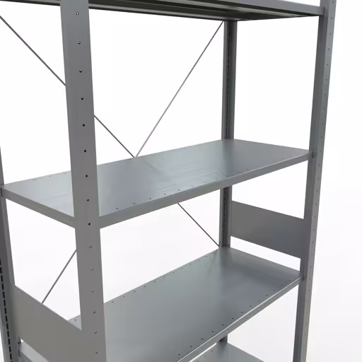 Figure n° 14 de l'article étagère de base, étagère, système enfichable MULTIplus85, 3000 x 1000 x 400 mm, 7 étagères, traverse, galvanisée du groupe de produits système enfichable de la marque Schulte Lagertechnik