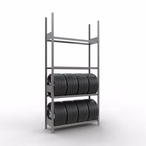 Figure n° 10 de l'article étagère de base, étagère pour roues/pneus, 2750 x 1300 x 400 mm, galvanisée, 4 niveaux de stockage du groupe de produits étagères de Schulte Lagertechnik