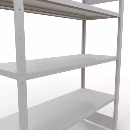 Figure n° 15 de l'article étagère de base, étagère, système enfichable MULTIplus250, 2000 x 1300 x 500 mm, 5 étagères, gris clair RAL 7035 du groupe de produits système enfichable de Schulte Lagertechnik