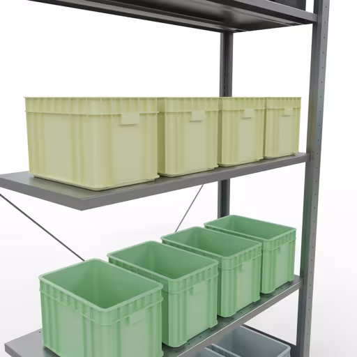 Rayonnage supplémentaire, étagère, système enfichable MULTIplus85, 2000 x 1000 x 400 mm, 5 étagères, traverse, galvanisé de la marque Schulte Lagertechnik de la gamme de produits du système enfichable
